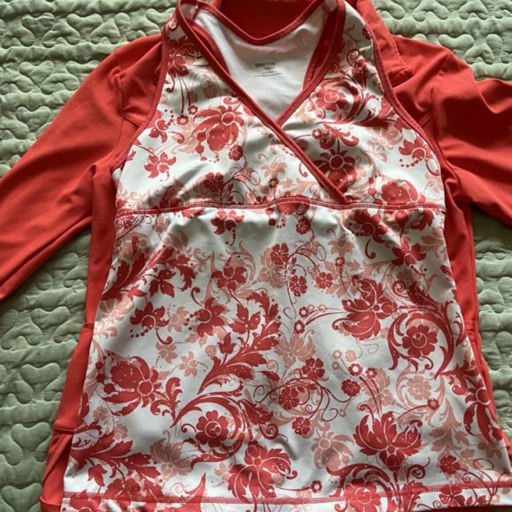 Danskin Women's Orange and White Jacket